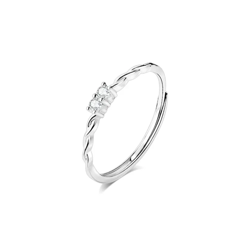 BLANK IN BLANK Sterling Silver Rings Unisex-10