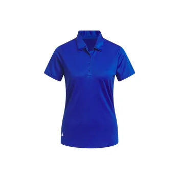 Adidas Solid Performance Short Sleeve Polo Shirt Polo Shirt Women's Royal Blue