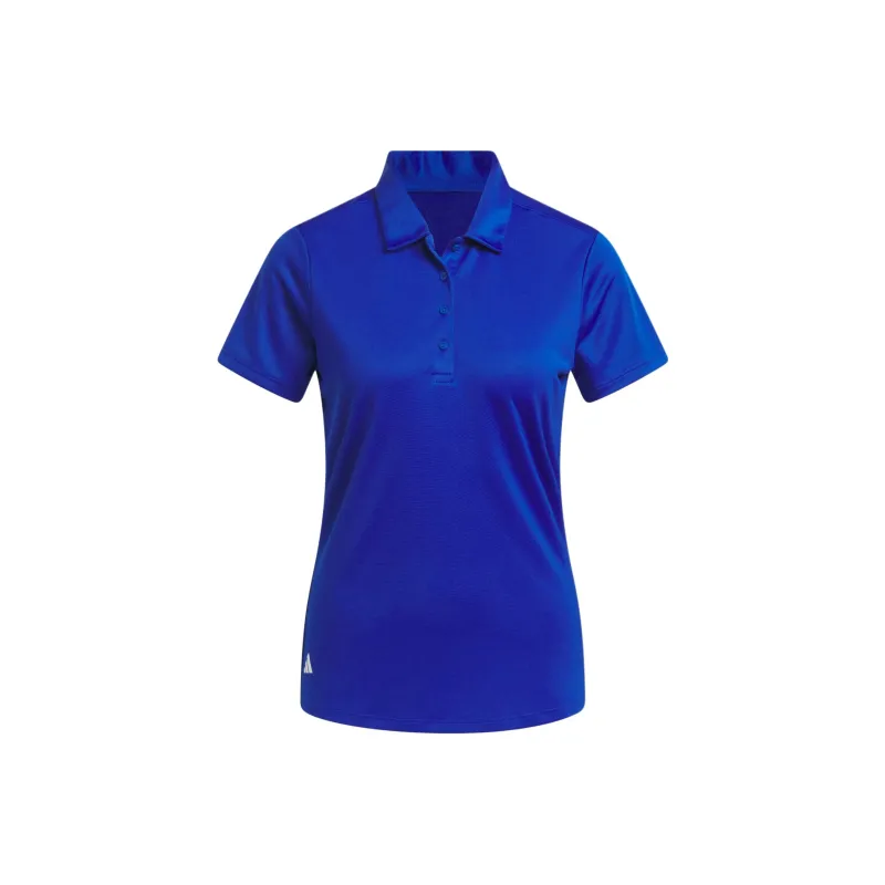 Adidas Solid Performance Short Sleeve Polo Shirt Polo Shirt Women's Royal Blue-0