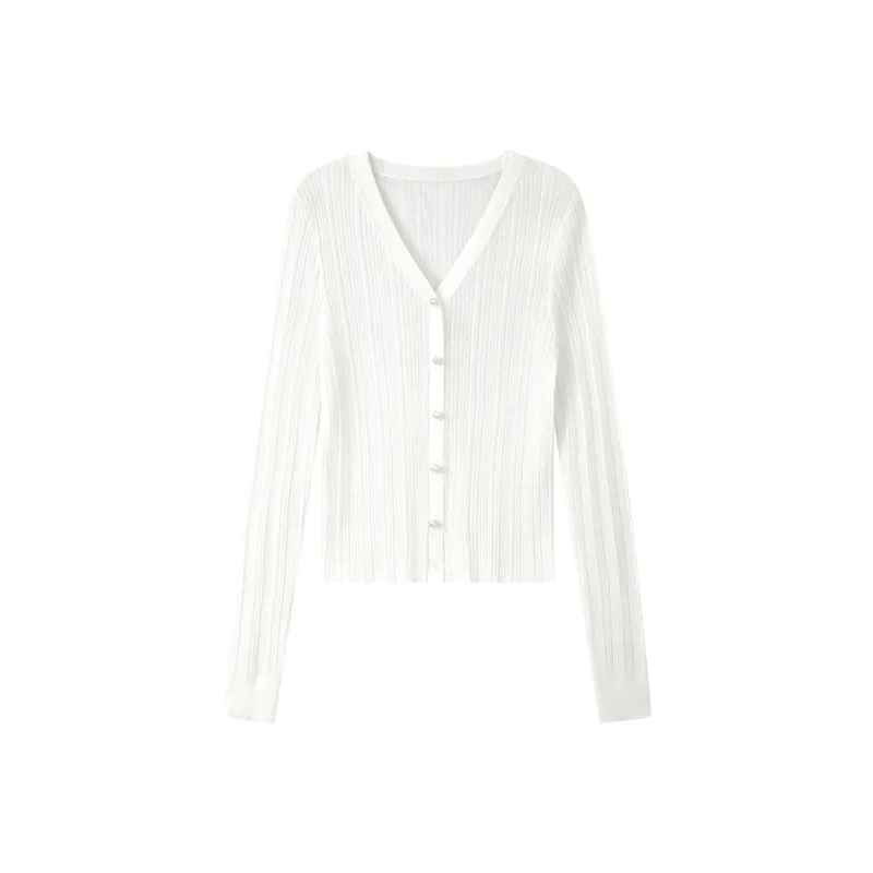 Yu Qianwen Knitwear Women's Ecru-0
