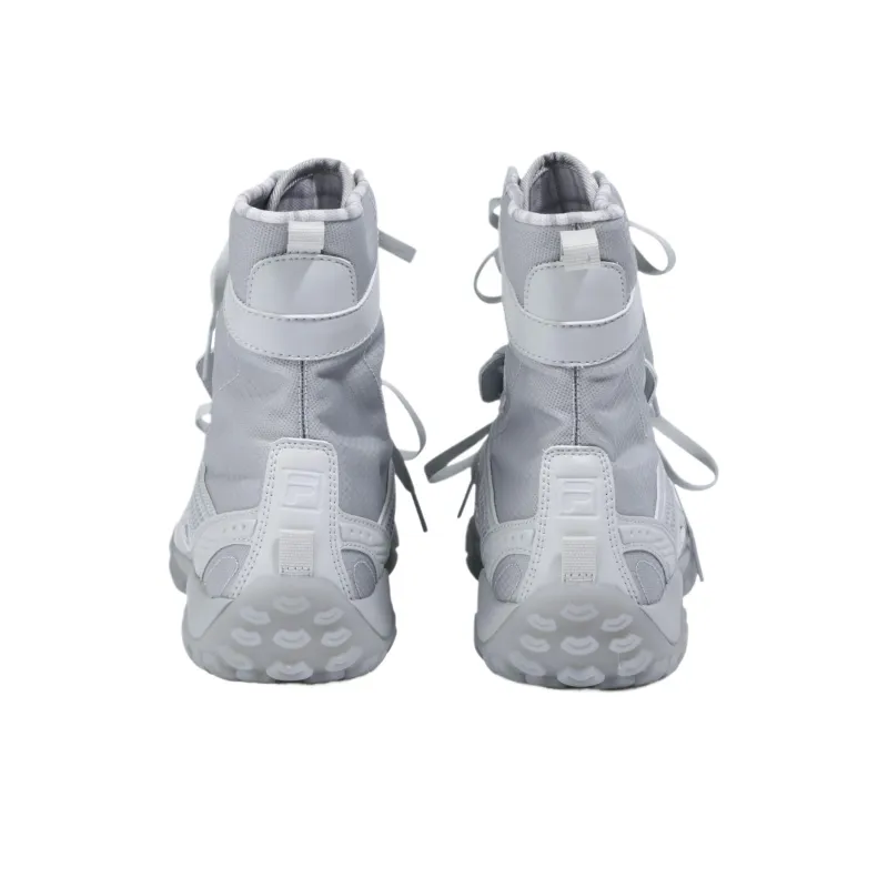 OJOS x FILA ECHAPPE Slip Resistant Mid Top Training Shoes Unisex Gray-4