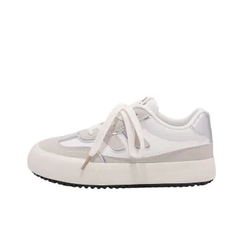 SNXR Slip Resistant Cushioning, Quick Dry, Breathable, Lightweight Low Top Skateboard Shoes Women's White