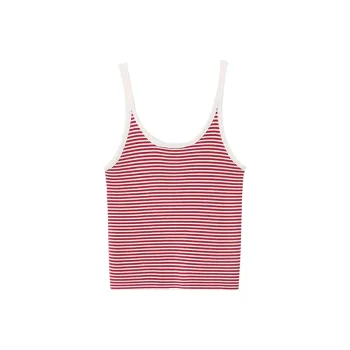 After Home Party Camisole Women's Red White Stripes