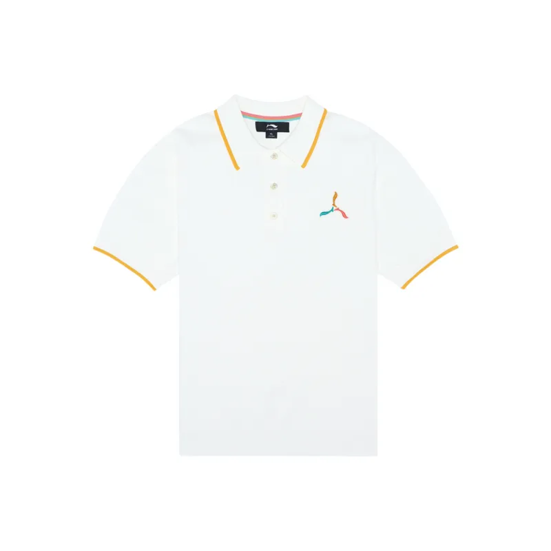 LI NING 1990 Polo Shirts Women's Ivory-0