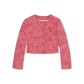 GUCCI Tweed Jacket 'Red/White'