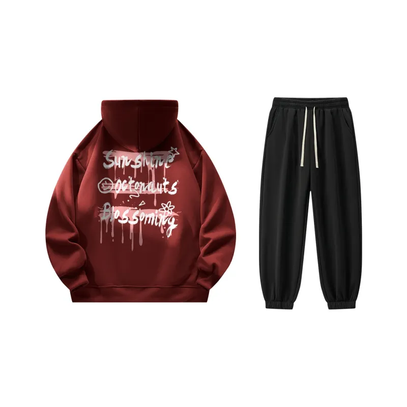 Small Columns Under The Sea Sweatshirt Set Unisex-10