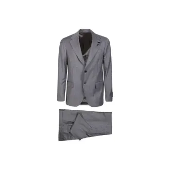LARDINI Business Suits Men's Gray