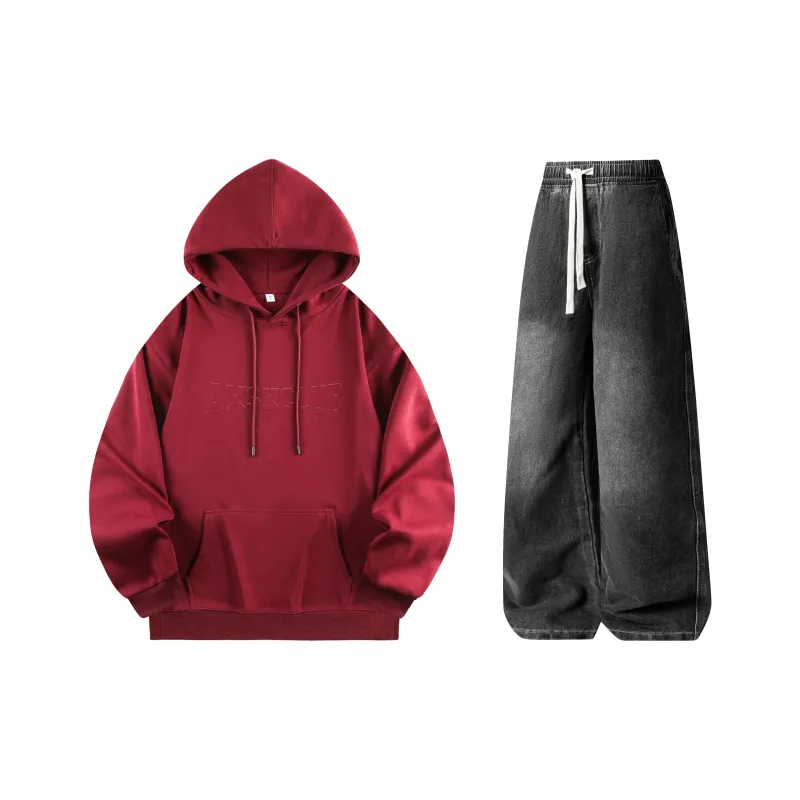 A.X.S.K Sweatshirt Sets Unisex-12