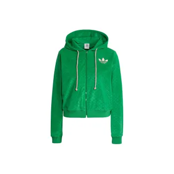 Adidas Originals Adicolor Heritage Now Velour Zip Hoodie