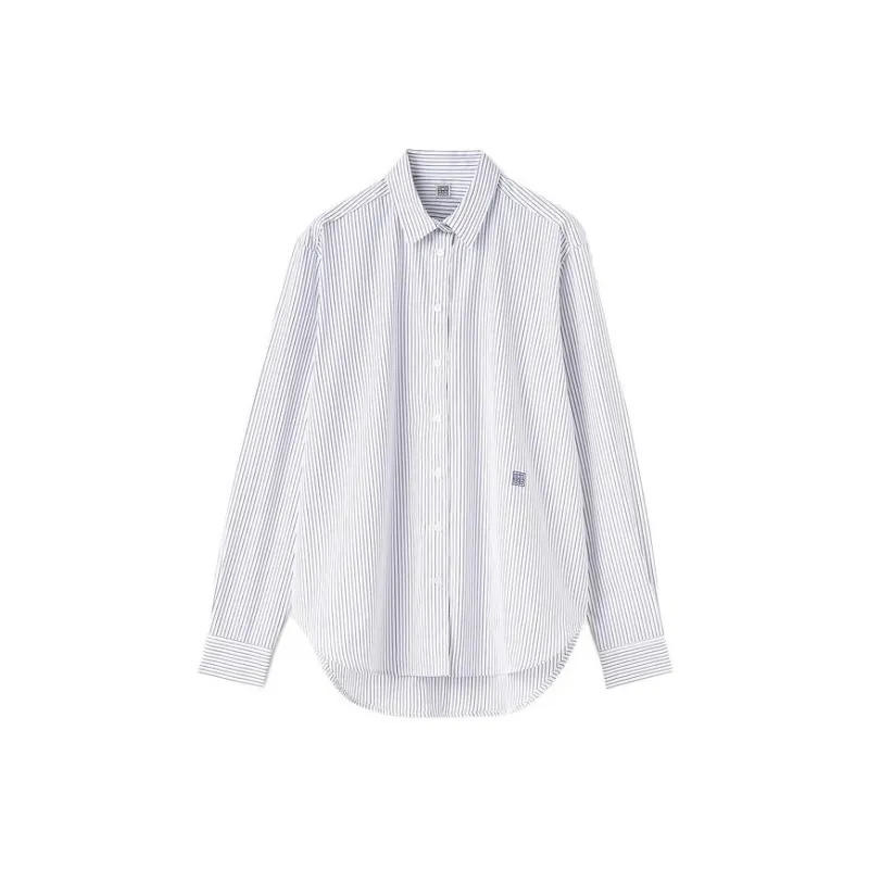 TOTEME Shirts Women's Marine Blue Stripe-0