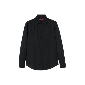 GUCCI Monogrammed Long-Sleeve Shirt