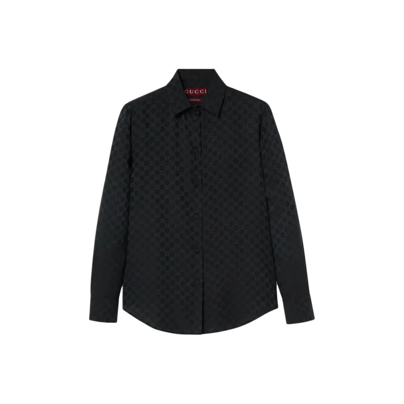 GUCCI Monogrammed Long Sleeve Shirt-0