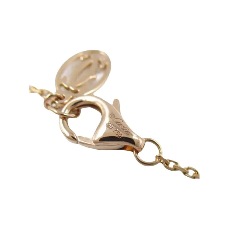 Cartier 2010s 18K Yellow Gold Xs D'Amour Diamond Necklace-2