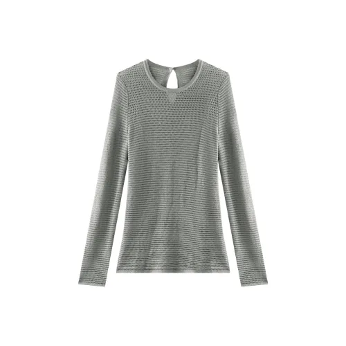 THE SEA LIFE Knitwear Women's Gray Pea Green