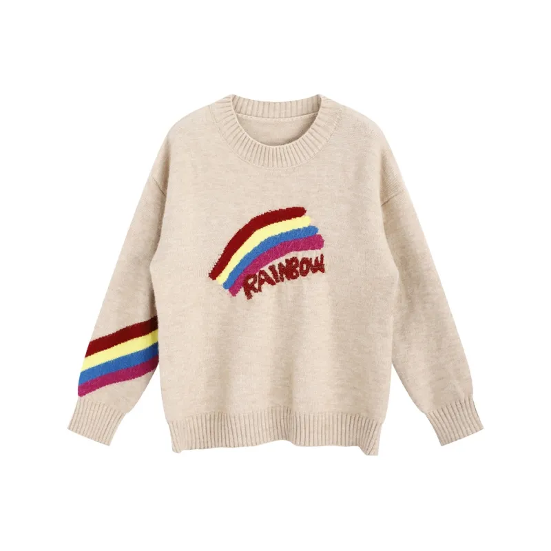 ETSE Knitwear Women's Rainbow Oat Gray-0