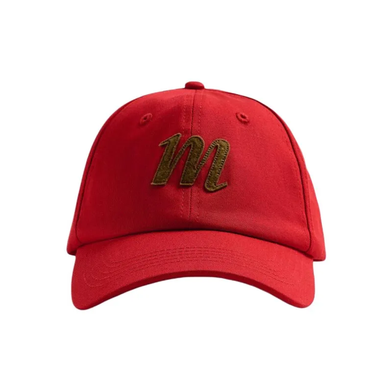 ZARA Cotton Baseball Caps Men's Red-1