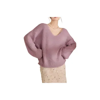 QIAOYUHUAZUN Knitwear Women's Taro Purple