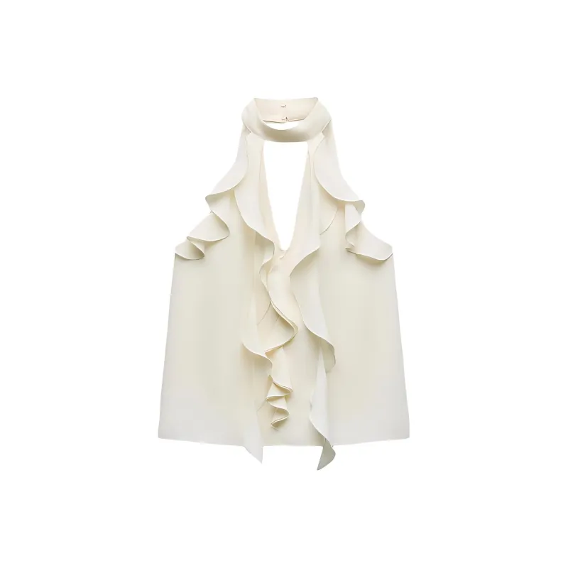 ZARA Camisoles Women's White-0