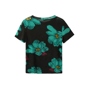 Still Quiet T Shirt Women's Black/Multicolor