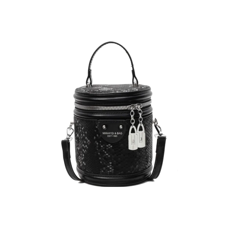 Yalu PU Bucket Bag, One Shoulder Handbag Unisex Multicolor-9