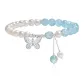 Academic Success-Freshwater Pearl Aquamarine Bracelets