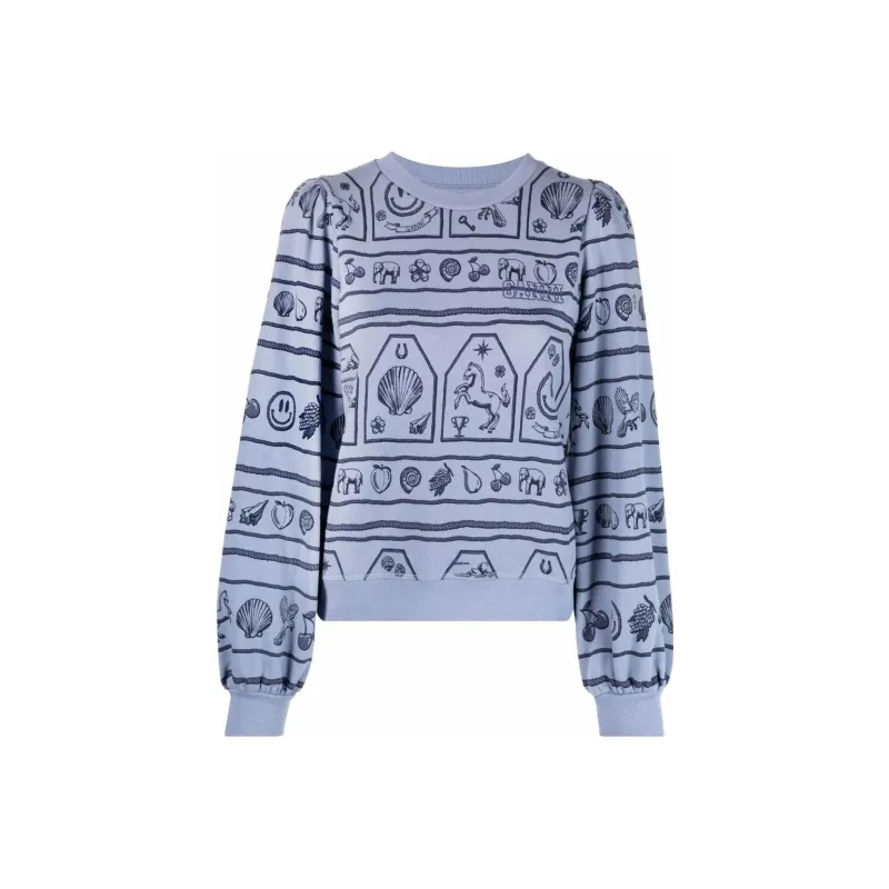 GANNI Sweatshirts Women's Blue-0