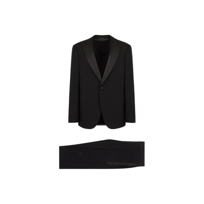 GIORGIO ARMANI Soho Two Piece Single Breasted Tailored Suit-0