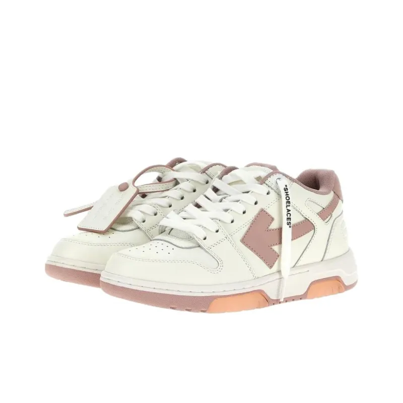 OFF WHITE Out Of Office Ooo Low Tops White Pink Women's-2
