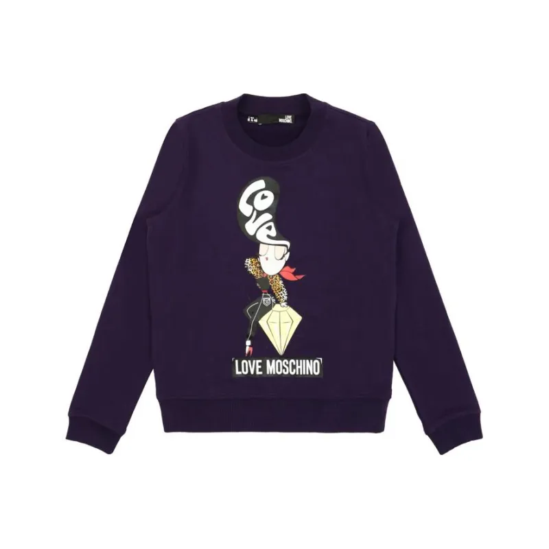 LOVE MOSCHINO Sweatshirts Women's Dark Blue-0