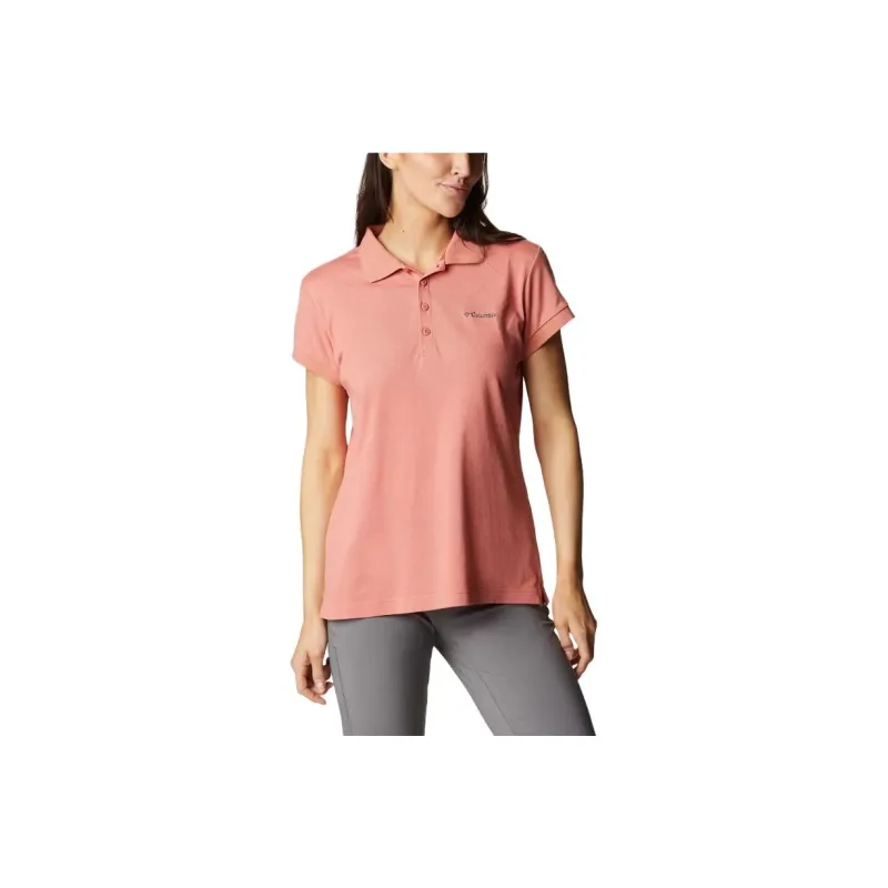 Columbia Polo Shirts Women's Deep Coral-0