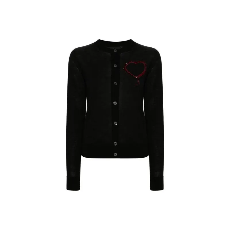 DSQUARED 2 Embellished Crewneck Cardigan-0