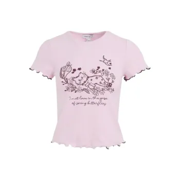 URBAN REVIVO T Shirt Women's Pink