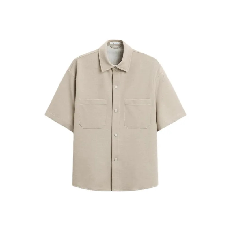 ZARA Shirts Men Sand-0