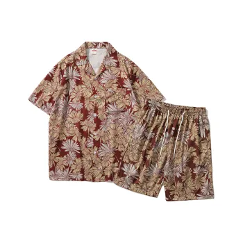 COMXZ Shirt Matching Set Unisex Brown
