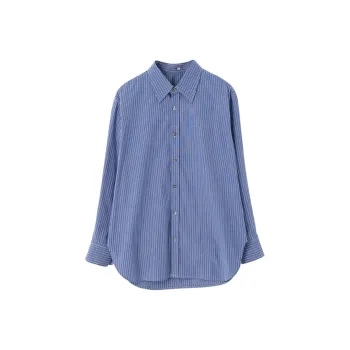SOON FLOWER Shirt Women's Blue White