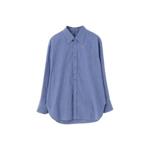 SOON FLOWER Shirt Women's Blue White