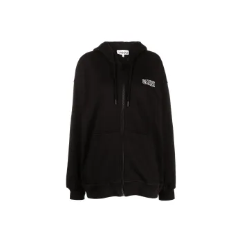 GANNI Sweatshirt Coat Women's Black