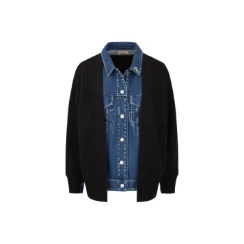 EVISU Shirts Women's Denim Blue/Black