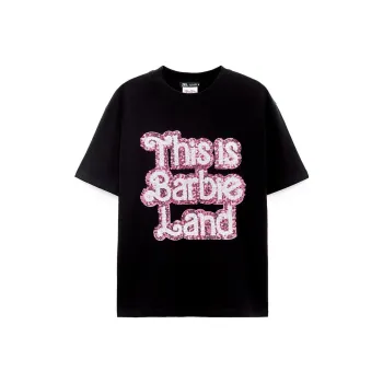 ZARA Drop Shoulder Sleeve T Shirt Women's Black