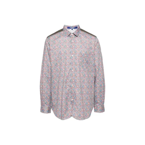 JUNYA WATANABE Paisley Printed Curved Hem Shirt