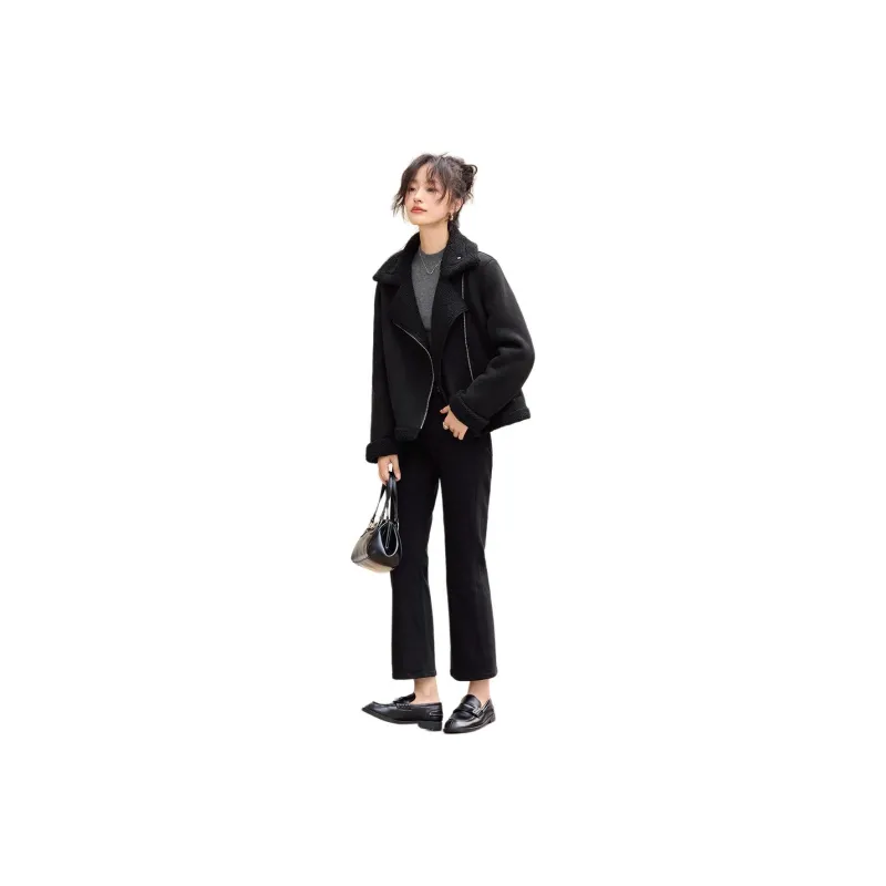 Mo Han Yi Mei Jackets & Coats Women's Black-0