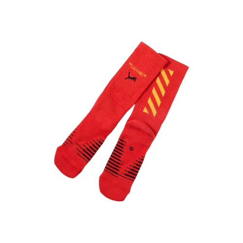 PUMA Soccer Socks Men's 1 Pack Red Yellow