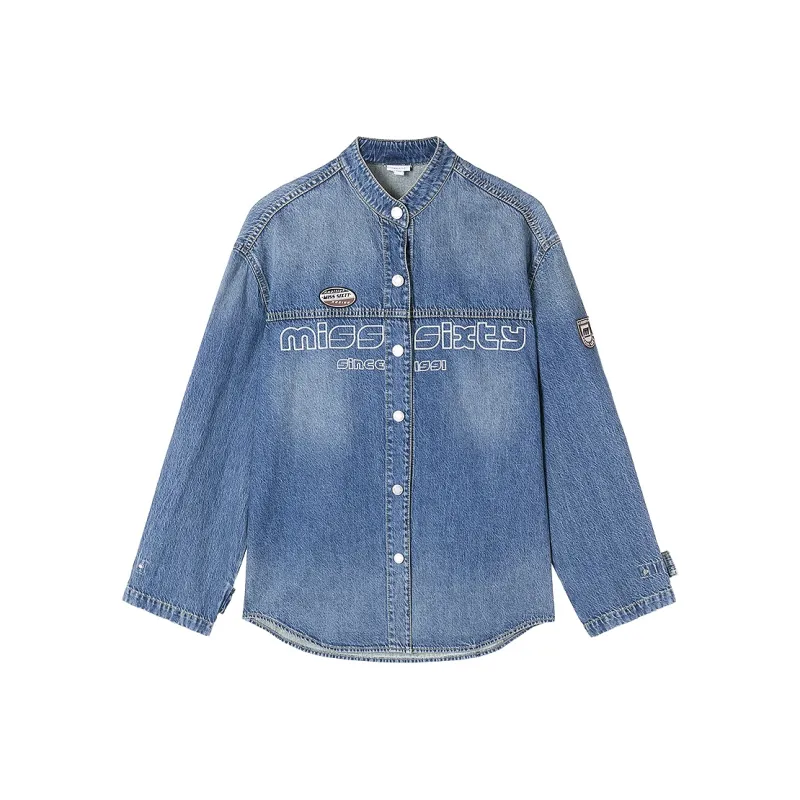 Miss Sixty Shirt Women's Medium Blue-0