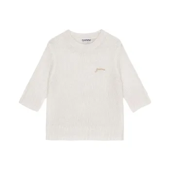 GANNI T Shirts Women's White