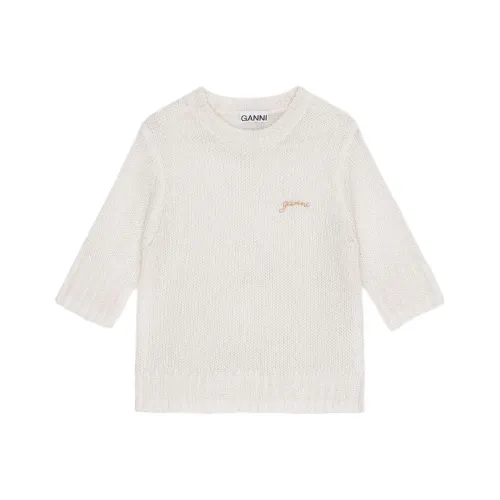 GANNI T Shirts Women's White