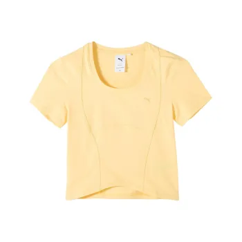 PUMA OWN THE SPOTLIGHT T Shirts Women's Yellow