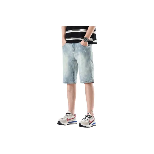 Jeep Denim Shorts Unisex Light Blue