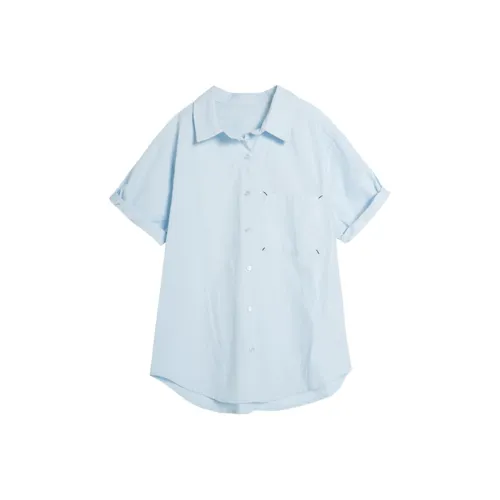 Painting system Shirts Women's Light Blue