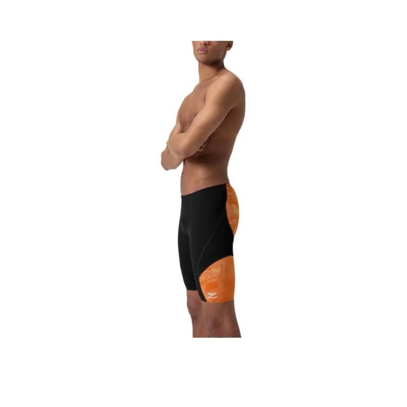 Speedo Swimming Shorts Men's Black Orange-0