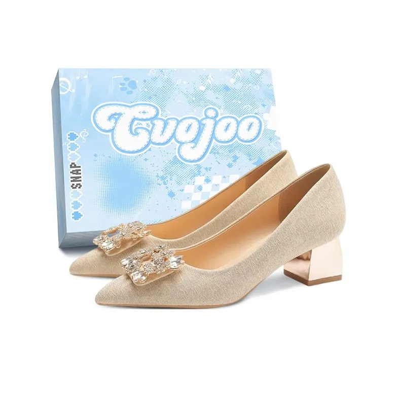 CVOJOO Block Heel High Heels Women's-0